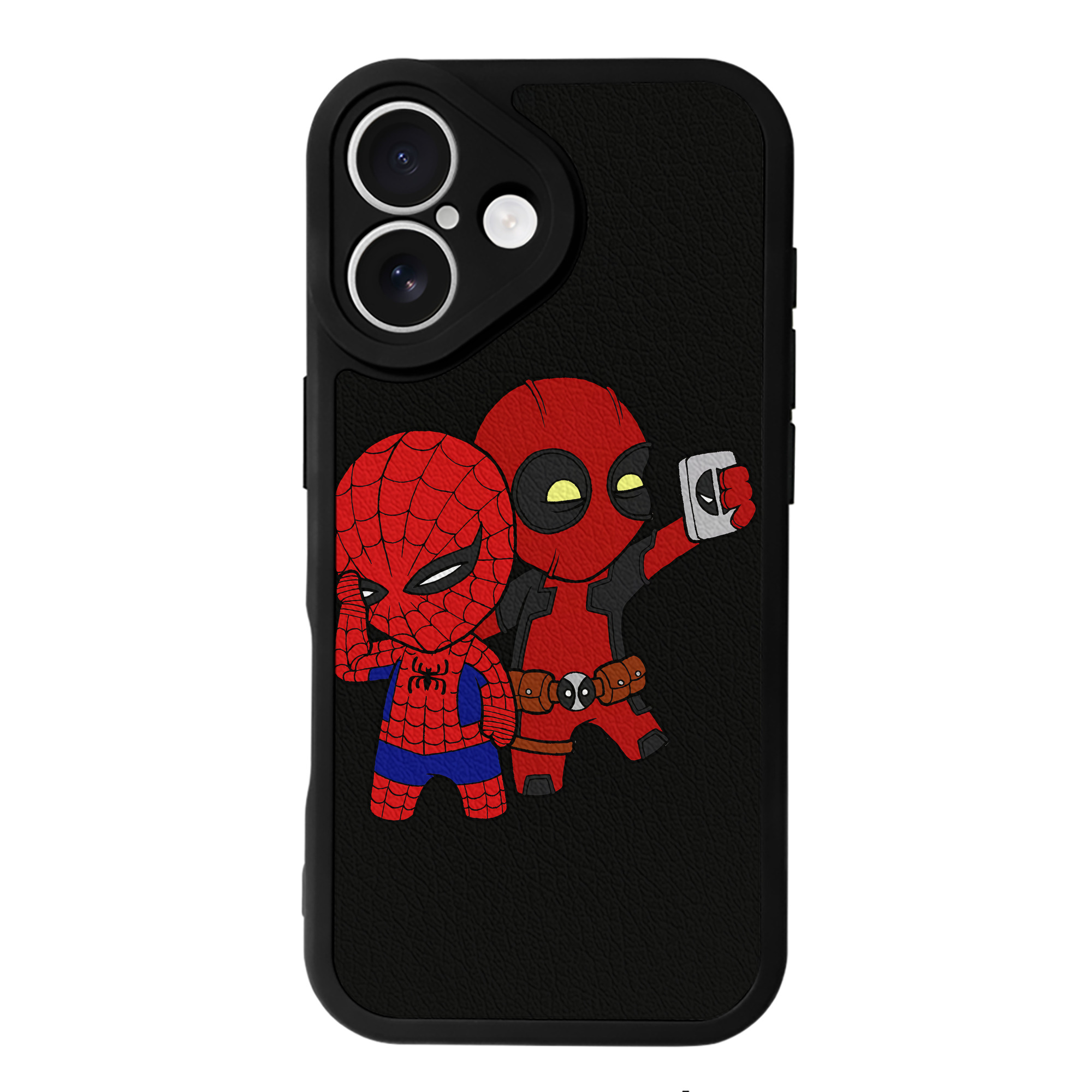 （画像用） Deadpool デッドプール 【iPhone 16シリーズ対応】シリコンスマホケース（レザー調） 材質：シリコン